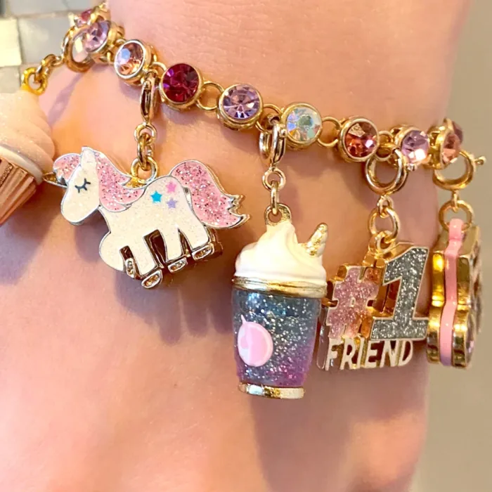 Charm it! Kolye & bileklik charm - gold unicorn smoothie - görsel 2