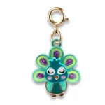 Charm It! Kolye & Bileklik Charm - Gold Swivel Peacock