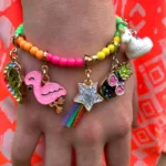 Charm It! Kolye & Bileklik Charm - Gold Glitter Flamingo - Görsel 3