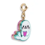 Charm It! Kolye & Bileklik Charm - Gold Glitter Seal - Görsel 4