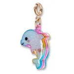 Charm It! Kolye & Bileklik Charm - Gold Glitter Tie-Dye Dolphin - Görsel 2