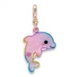 Charm It! Kolye & Bileklik Charm - Gold Glitter Tie-Dye Dolphin - Görsel 4