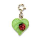 Charm It! Kolye & Bileklik Charm - Gold Glitter Little Ladybug