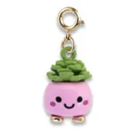 Charm It! Kolye & Bileklik Charm - Gold Happy Succulent