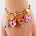 Charm It! Kolye & Bileklik Charm - Gold Heart Lock - Görsel 2