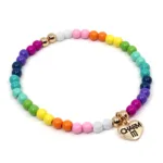 Charm It! Boncuk Bileklik - Gold Rainbow