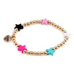 Charm It! Boncuk Bileklik - Gold Multi Star