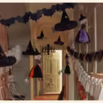 Meri Meri - Flying Honeycomb Witch Decorations - Uçan Cadılar Asılan Süs (3'lü) - Görsel 2
