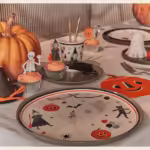 Meri Meri - It's Halloween! Dinner Plates - Cadılar Bayramı Tabak (L) (8'li) - Görsel 3