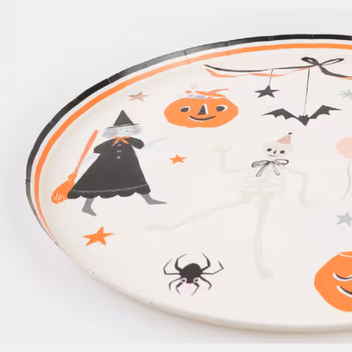 Meri meri - it's halloween! Dinner plates - cadılar bayramı tabak (l) (8'li) - görsel 2