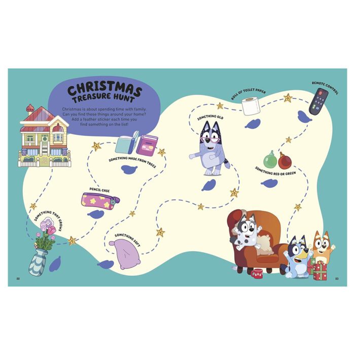 Bluey: hooray it's christmas sticker activity book - görsel 4