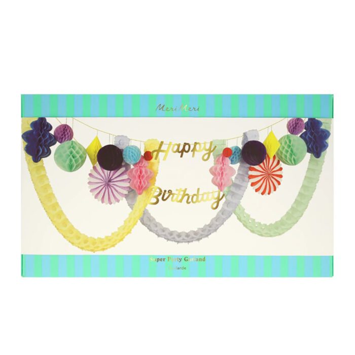 Meri meri - happy birthday petekli asılan süs - görsel 2
