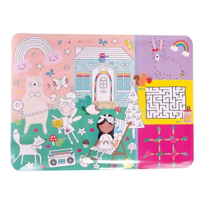 Floss & rock boyanabilir oyun ve aktivite matı / rainbow fairy - görsel 1