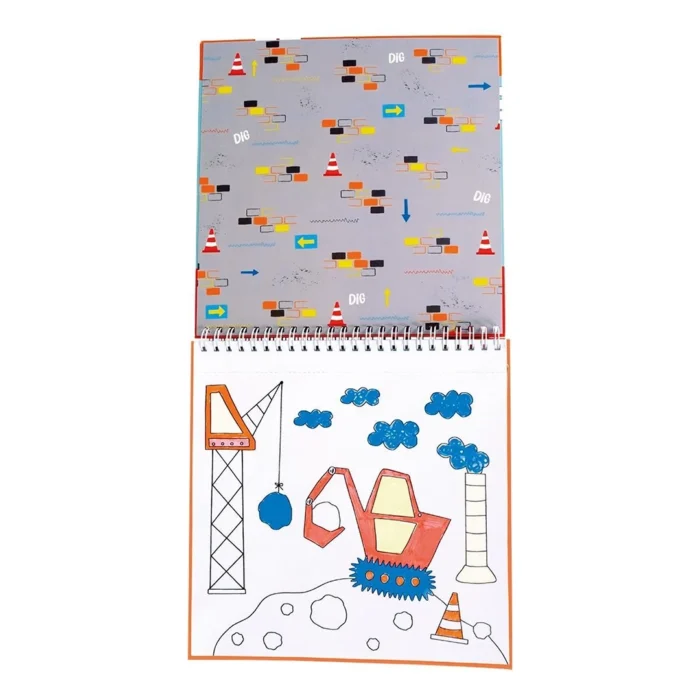 Floss & rock magic boyama kitapları / construction - görsel 3