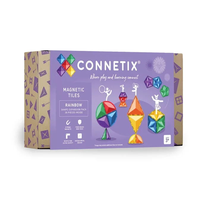Connetix rainbow shape expansion set - 36 parça - görsel 1