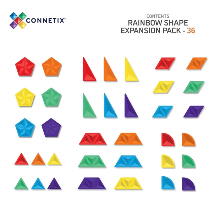Connetix rainbow shape expansion set - 36 parça - görsel 8