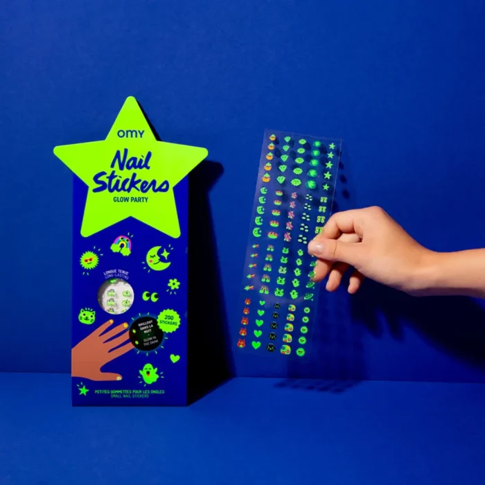 Omy nail stickers - glow party - görsel 1