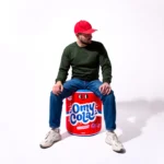 OMY Dev Şişme Minder - Cola - Görsel 3