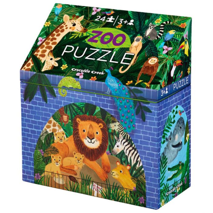 Crocodile creek puzzle - 24 parça - hayvanat bahçesi - görsel 1