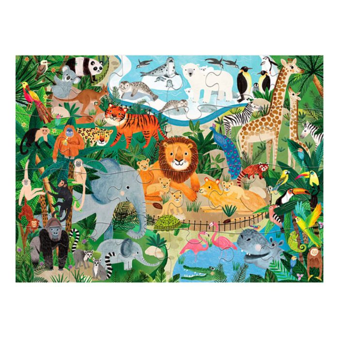 Crocodile creek puzzle - 24 parça - hayvanat bahçesi - görsel 2