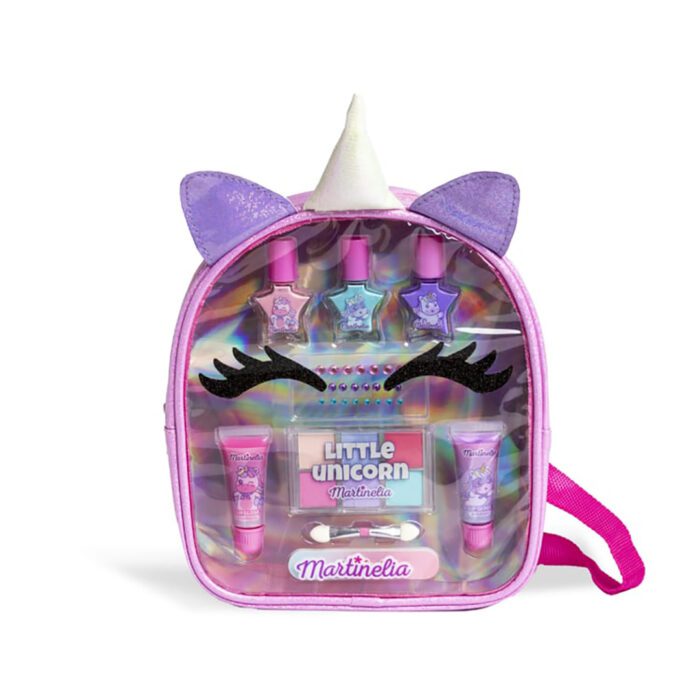 Martinelia unicorn çantalı kozmetik seti - little unicorn - mor - görsel 1