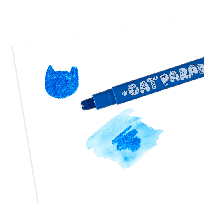 Ooly cat parade sulu boya efektli 12'li jel boya kalemi - görsel 6