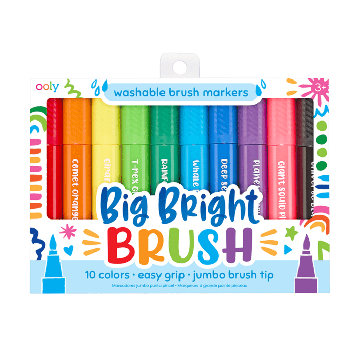 Ooly big bright fırça uçlu 10’lu keçeli kalem - görsel 1