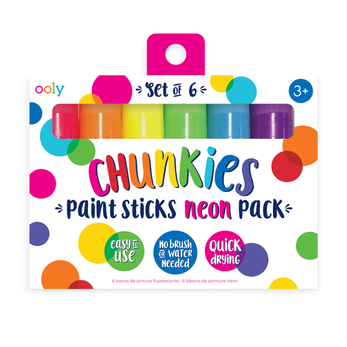 Ooly chunkies pastel boya 6’lı neon renkler - görsel 1