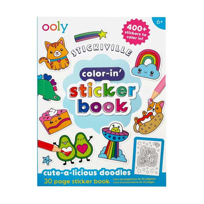 Ooly stickiville color-in sticker kitabı - görsel 1