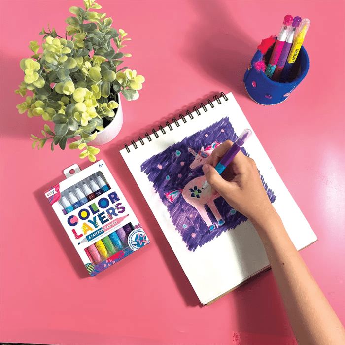 Ooly color layers çift uçlu 8’li keçeli kalem - görsel 2