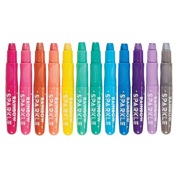 Ooly rainbow sparkle sulu boya efektli 12’li metalik jel boya - görsel 3
