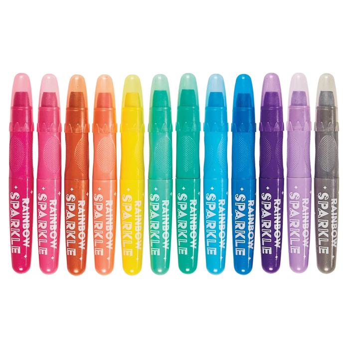 Ooly rainbow sparkle sulu boya efektli 12’li metalik jel boya - görsel 4
