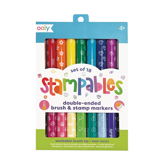 Ooly stampables çift uçlu 18’li keçeli kalem - görsel 1