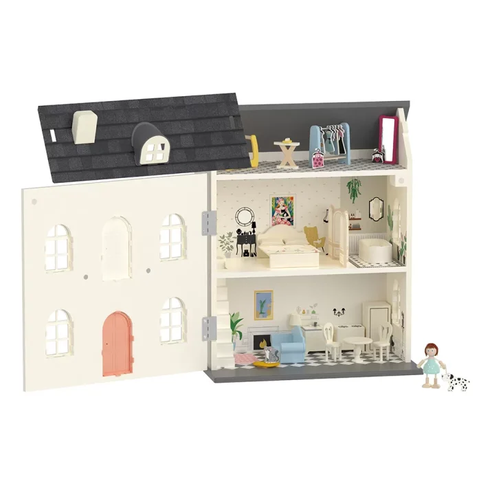 Classic world ahşap vintage bebek evi - görsel 11