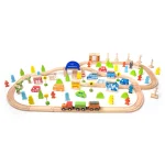 Classic World Ahşap 110 Parçalı Tren Seti