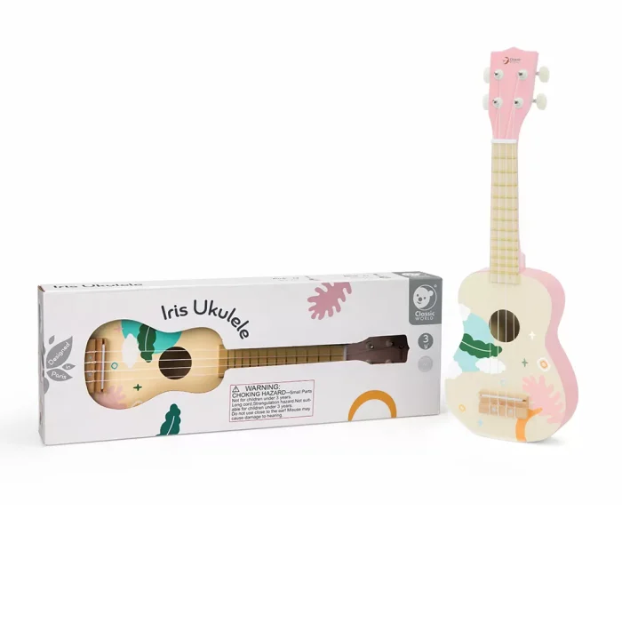 Classic world ahşap iris ukelele - pembe - görsel 6