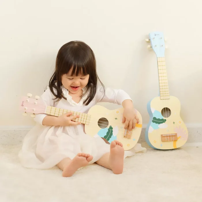 Classic world ahşap iris ukelele - pembe - görsel 4