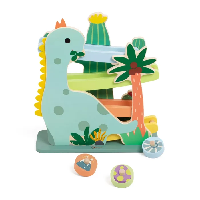 Classic world ahşap dinozor kaydırağı - görsel 1