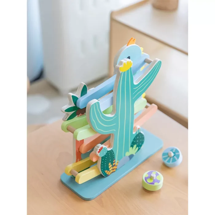 Classic world ahşap dinozor kaydırağı - görsel 5