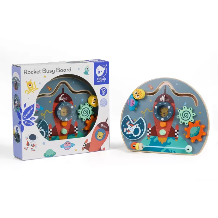 Classic world ahşap roket oyun tahtası - görsel 4