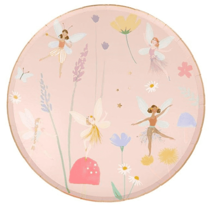Meri meri - fairy plates - peri kızı tabak - l - 8'li - görsel 1