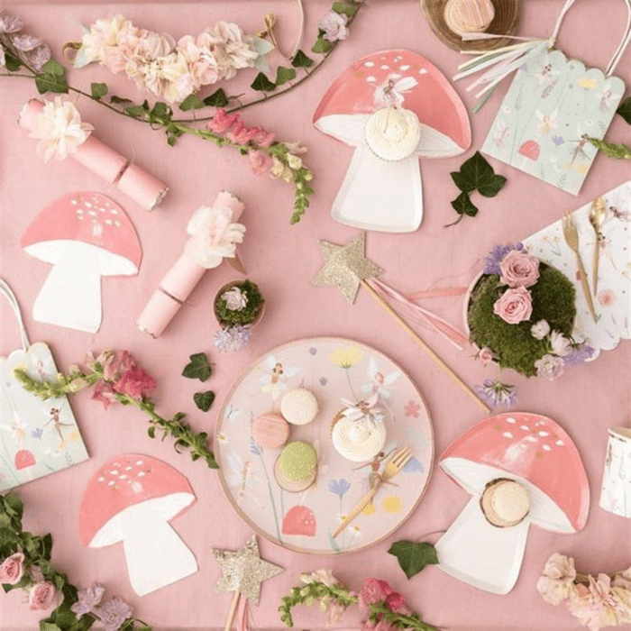 Meri meri - fairy plates - peri kızı tabak - l - 8'li - görsel 2