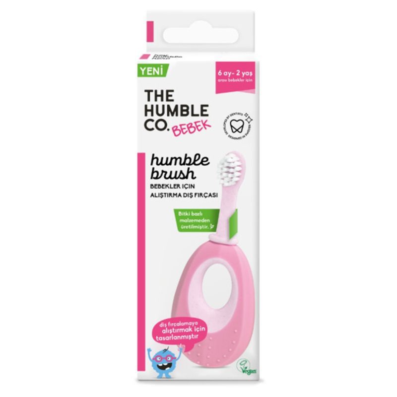 Humble co bebek alistirma dis fircasi keyif bebesi pembe 550x630 1