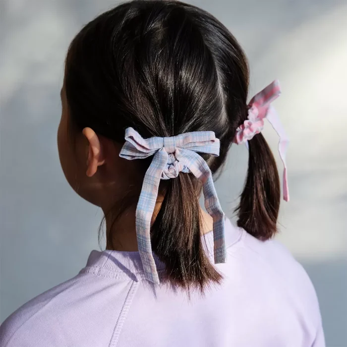 Mimi & lula summer stripes bow 4’lü lastik toka - görsel 4