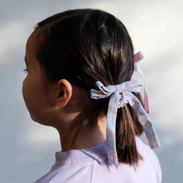 Mimi & lula summer stripes bow 4’lü lastik toka - görsel 2