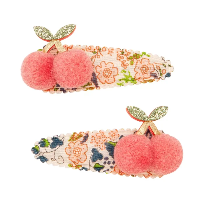 Mimi & lula floral pom pom cherries 2’li toka - görsel 1