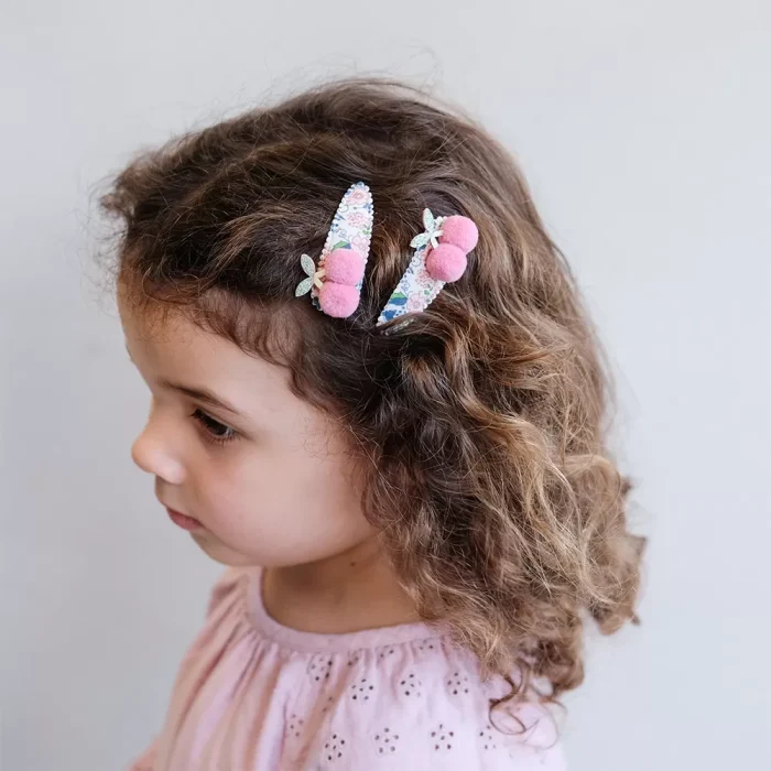 Mimi & lula floral pom pom cherries 2’li toka - görsel 4