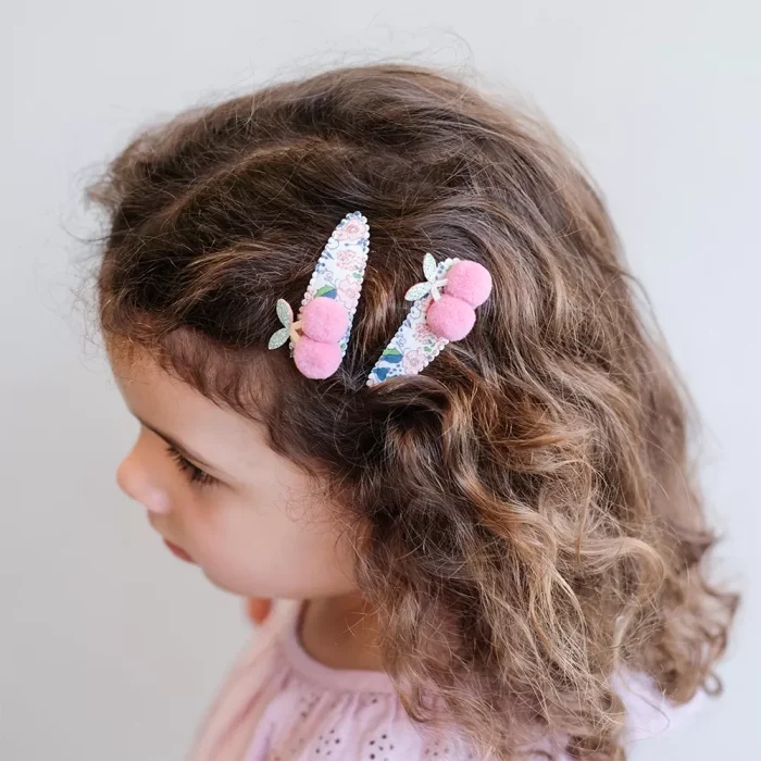 Mimi & lula floral pom pom cherries 2’li toka - görsel 3