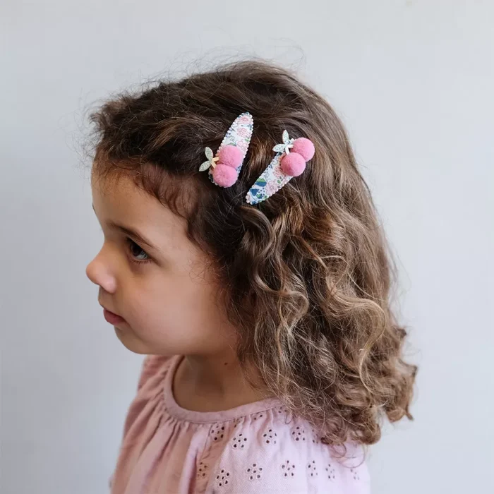 Mimi & lula floral pom pom cherries 2’li toka - görsel 2