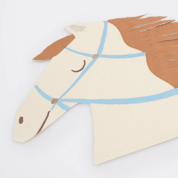 Meri meri - horse napkins - at peçeteler (x16) - görsel 4